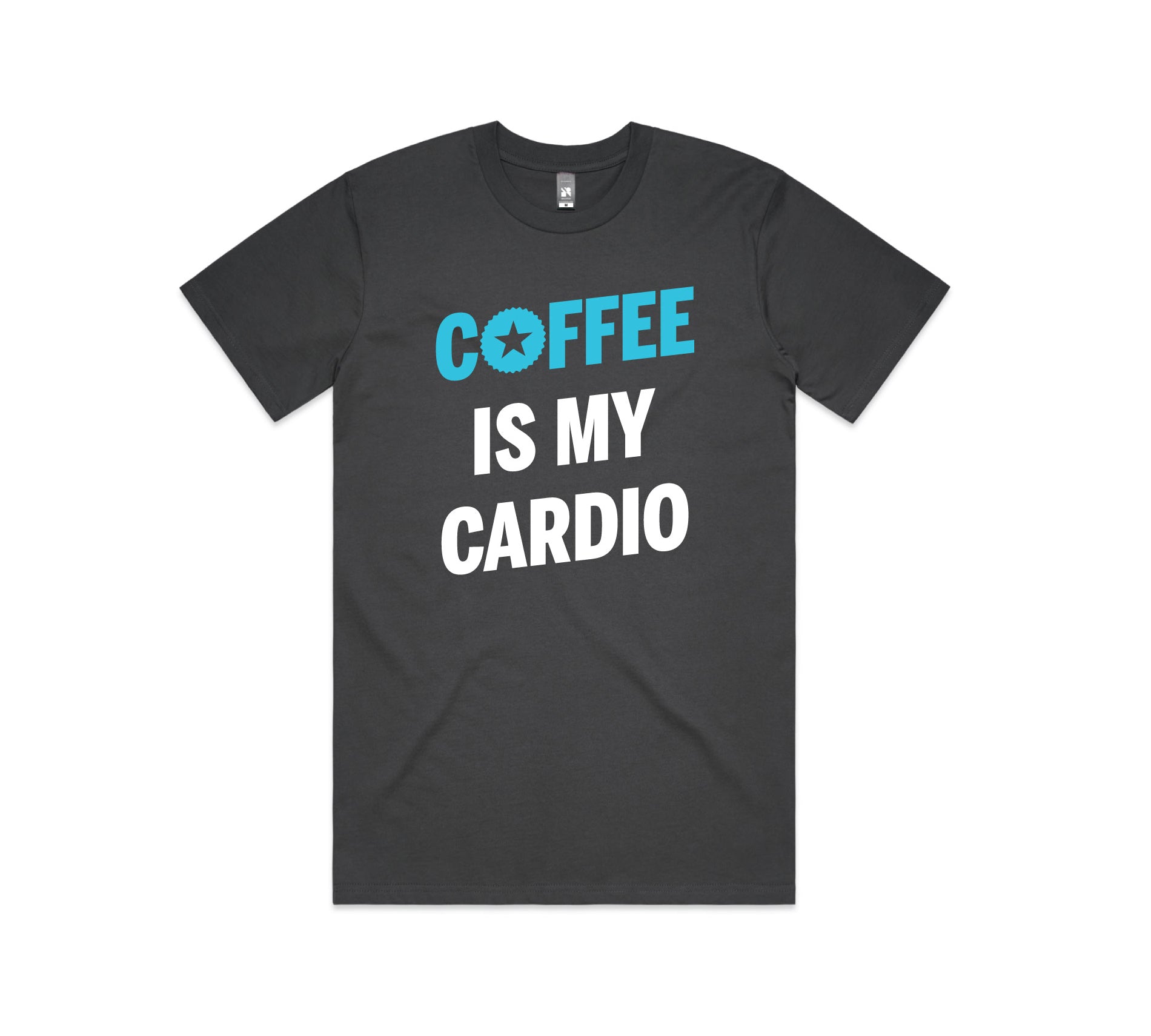 COFFEE IS MY CARDIO Shirt (Charcoal Colour)